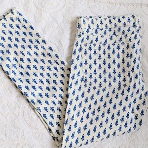 Jcrew toothpick printed denim size 31